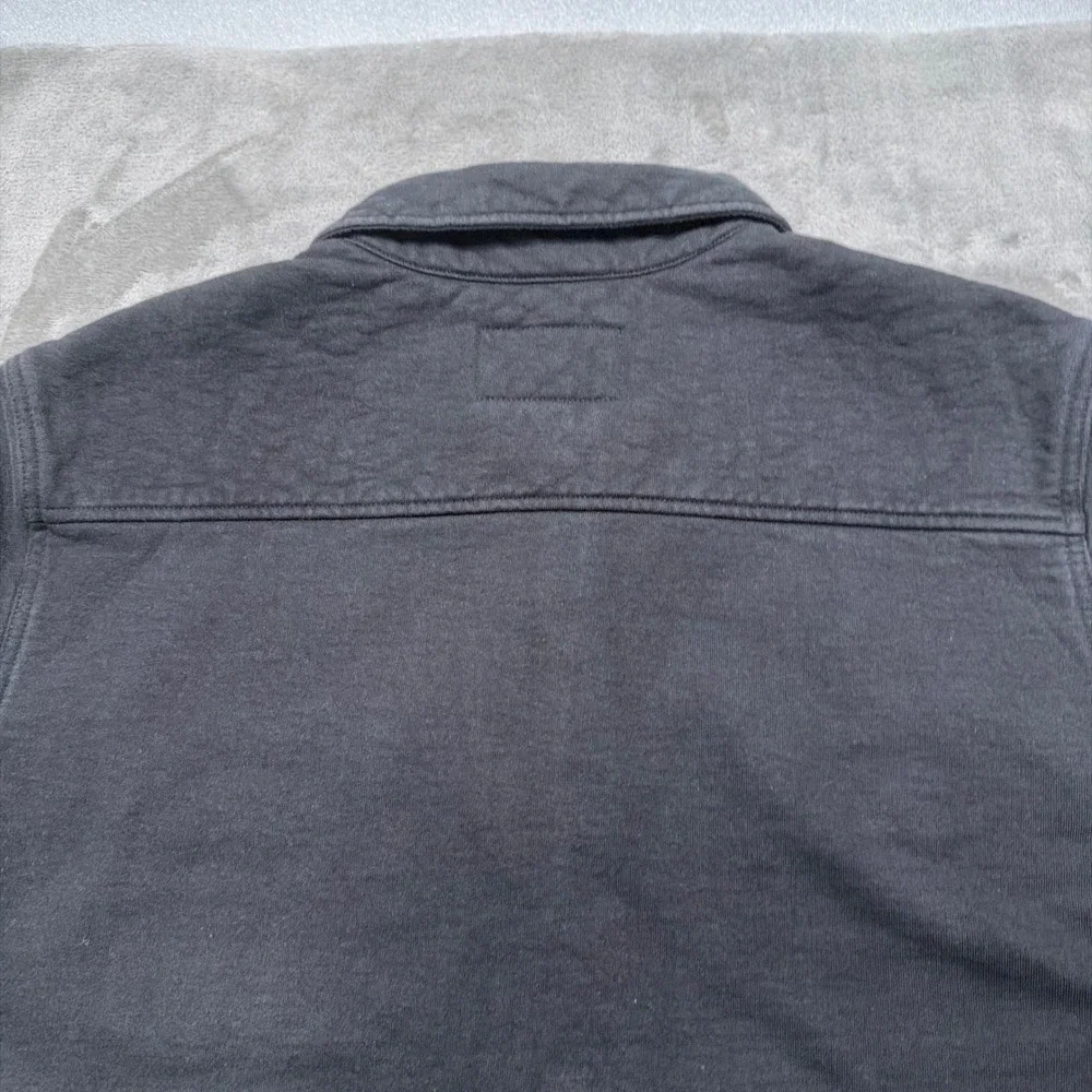 American Giant Redwood Shirt Jacket Mens XXL Black Overshirt Snap Front Workwear